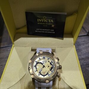 Invicta Gold and White Men's Watch